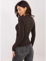 Bluzka WT BZ model 21875470 ciemny brązowy - FPrice Bluzka WT BZ model 21875470 ciemny brązowy - FPrice