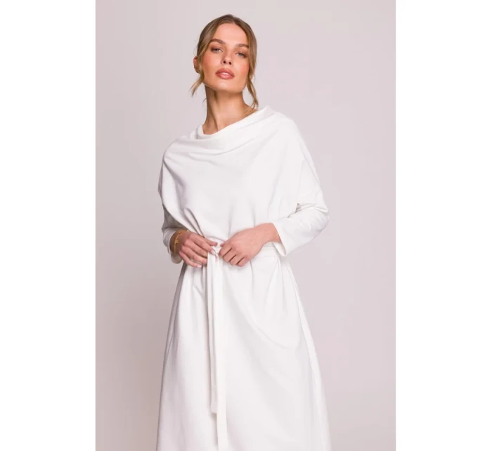 šaty nadměrné velikosti ecru barva model 20966322 - STYLOVE