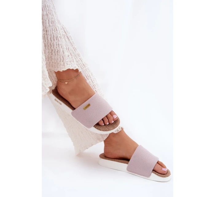 Dámské pantofle Big Star – světle růžové Dámské pantofle Big Star – světle růžové