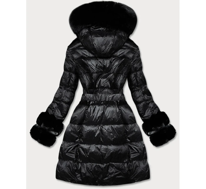 KURTKA ZIMOWA DAMSKA Z FUTERKIEM CZARNA model 21781213 - Libland