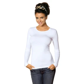 Dámské tričko Manati long white - BABELL