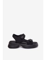 Dámské Sandály Se Zlatými Černé model 21701759 - EVENTO