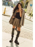 Dámské Kozačky Po Kolena Na Masivní Platformě Černé model 21707072 - Boto