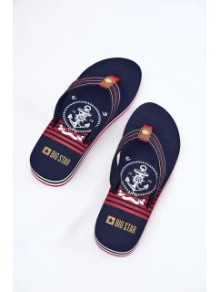 Dámské žabky na klínku Big Star – tmavě modré