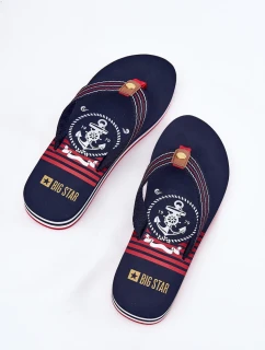 Dámské žabky na klínku Big Star – tmavě modré