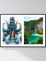 Personalizovaný magický fotoobraz v rámu - 50x70 - koláž fotografií