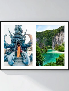 Personalizovaný magický fotoobraz v rámu - 50x70 - koláž fotografií