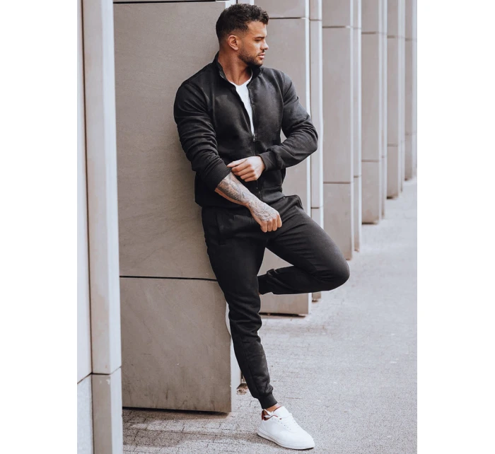 FashionStreet černá pánská tepláková souprava AX0733