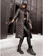 Dámská prošívaná bunda RUNWAY FLAIR černá FashionStreet TY3889z