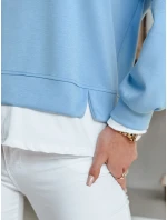 Dámská oversize mikina LUZZIO modrá FashionStreet BY1382 Dámská oversize mikina LUZZIO modrá FashionStreet BY1382