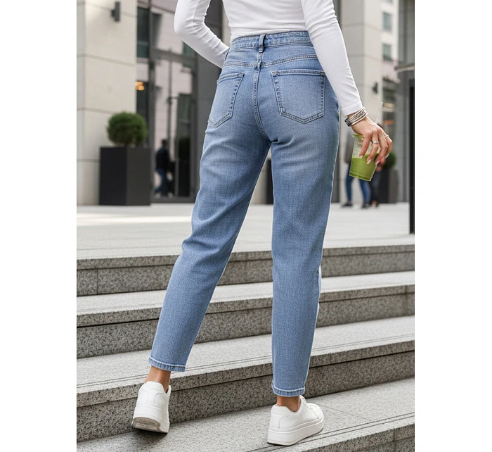 Jeansy damskie mom fit z wysokim stanem model 22102031 - FashionStreet