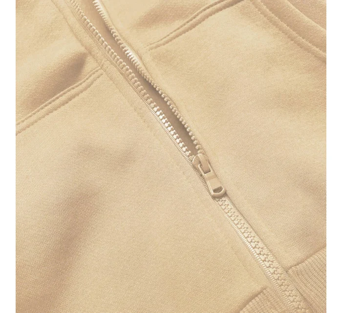 Béžová dámská sportovní mikina (W03-159) Béžová dámská sportovní mikina (W03-159)