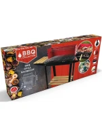 ZAHRADNÍ GRILOVACÍ KOLO 85x42x83 cm ČERVENÉ