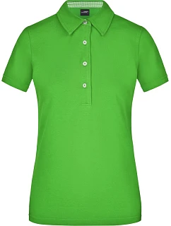 Daiber JN 969 Dámské piqué polo "Plain" 02.0969 lime green/lime green/white