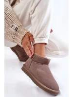 Dámské semišové nízké boty do sněhu Šede Shelie Dámské semišové nízké boty do sněhu Šede Shelie