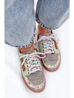 Kožené Polobotky Dámské model 21691340 Světle Zelené - Maciejka