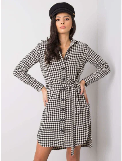 Šaty LK SK 508385 1.94 černobílých