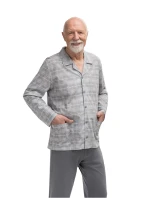 Pánské pyžamo Martel 403 Antoni III délka/r 3XL-4XL pyžamo na zip Pánské pyžamo Martel 403 Antoni III délka/r 3XL-4XL pyžamo na zip