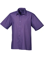 PR 202 Popelínová košile s krátkým rukávem model 22475770 purple - Premier PR 202 Popelínová košile s krátkým rukávem model 22475770 purple - Premier