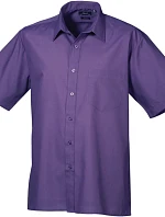 Premier PR 202 Popelínová košile s krátkým rukávem 39.0202 purple