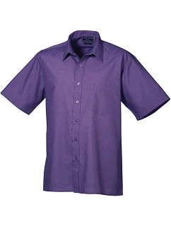 PR 202 Popelínová košile s krátkým rukávem model 22475770 purple - Premier