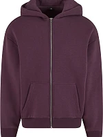 Build your Brand BY 285 Pánská mikina s kapucí z těžké bavlny "Fluffy" 56.0285 plum purple