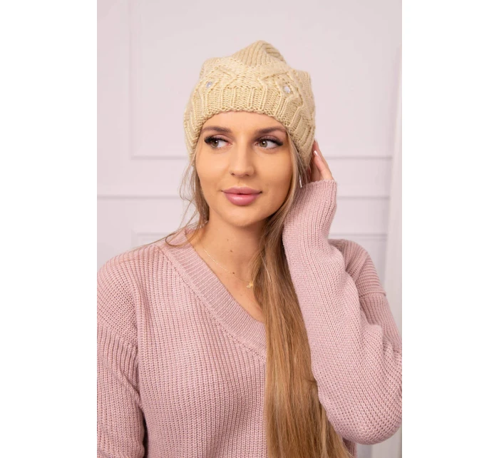 Dámská čepice Ramona K383 béžová Dámská čepice Ramona K383 béžová