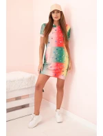 Dámské šaty na ramínkách s ozdobnými model 21223990 béžová - K-Fashion