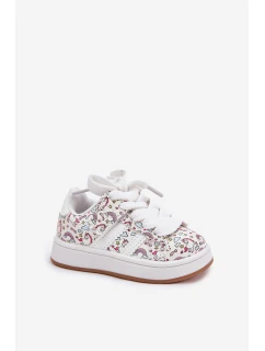 Dívčí Sportovní Boty S Motivem Jednorožce Bílé Ilana