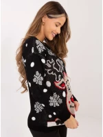 Sweter MI SW model 21795626 czarny - FPrice Sweter MI SW model 21795626 czarny - FPrice