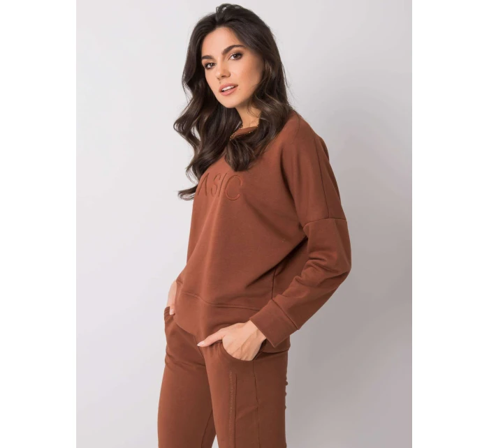 Mikina RV BL 6080.19 tmavě hnědá