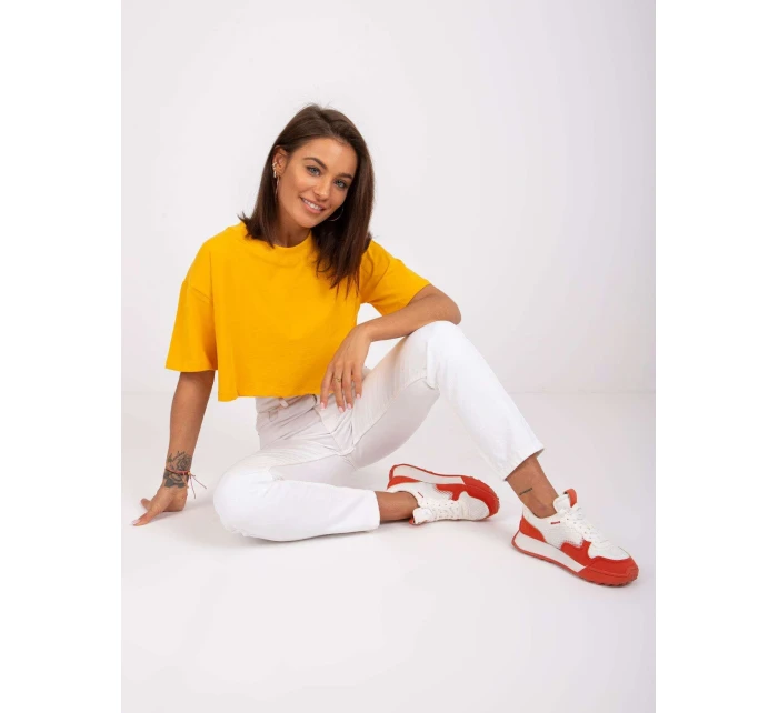 Tričko RV TS model 17009701 světle oranžová - FPrice Tričko RV TS model 17009701 světle oranžová - FPrice