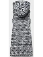 Tmavě modrá oboustranná vesta s kapucí model 18141007 - J.STYLE Tmavě modrá oboustranná vesta s kapucí model 18141007 - J.STYLE