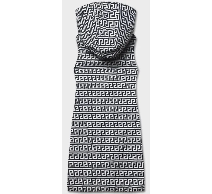 Tmavě modrá oboustranná vesta s kapucí model 18141007 - J.STYLE Tmavě modrá oboustranná vesta s kapucí model 18141007 - J.STYLE