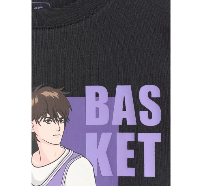 Chlapecké tričko oversize s potiskem model 21816803 - 4F Chlapecké tričko oversize s potiskem model 21816803 - 4F