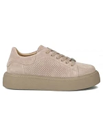 Dámské kožené polobotky béžové model 22061153 - FILIPPO