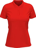 Stedman Stretch Polo Women Dámské elastické piqué polo z těžké bavlny 05.9740 scarlet red