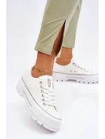 Látkové tenisky na platformě Big Star model 21610273 Bílá - Big Star Shoes