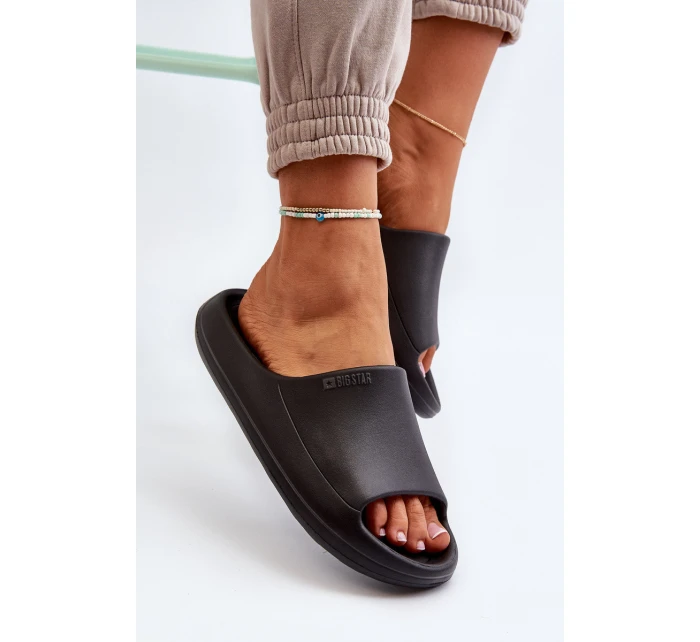 Lehké Dámské Žabky Big Star NN274A042 Černé Lehké Dámské Žabky Big Star NN274A042 Černé