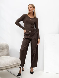 Kalhoty IR SP GG 99363.28 hnědé