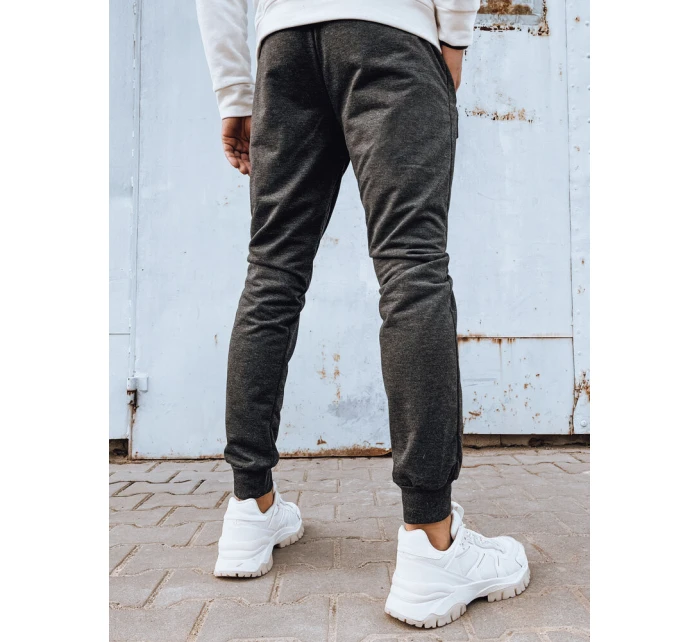 Pánské tmavě šedé tepláky FashionStreet UX4279