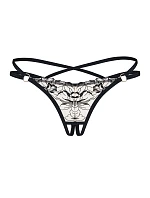 Dámská kouzelná tanga Vila Blanes Crotchless thong béžová - Obsessive Dámská kouzelná tanga Vila Blanes Crotchless thong béžová - Obsessive