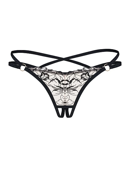Dámská tanga thong béžová model 22097960 - Obsessive Dámská tanga thong béžová model 22097960 - Obsessive
