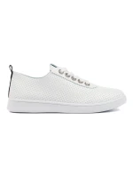 Komfortní tenisky dámské bílé bez podpatku Komfortní tenisky dámské bílé bez podpatku