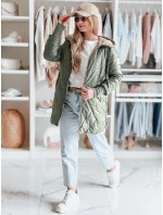 Dámská prošívaná přechodová bunda LIVIANA zelená FashionStreet TY4809