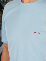 Pánské vyšívané tričko modré FashionStreet RX5639