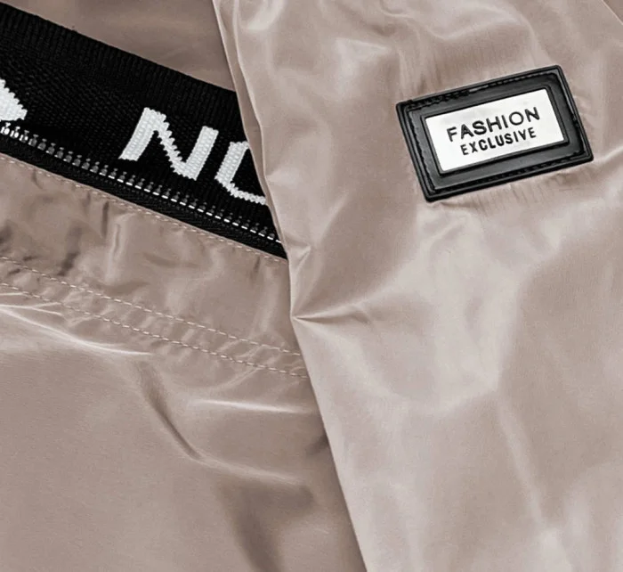 Tenká dámská bunda v barvě s ozdobnou lemovkou model 18019118 - S'WEST Tenká dámská bunda v barvě s ozdobnou lemovkou model 18019118 - S'WEST