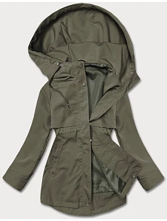 Tenká dámská bunda v khaki barvě s podšívkou model 22090149 - S'WEST
