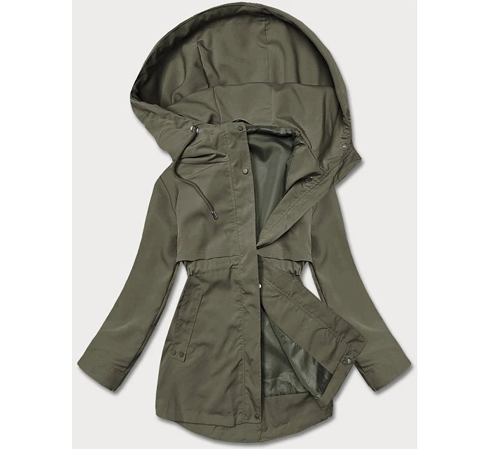 Tenká dámská bunda v khaki barvě s podšívkou model 22090149 - S'WEST