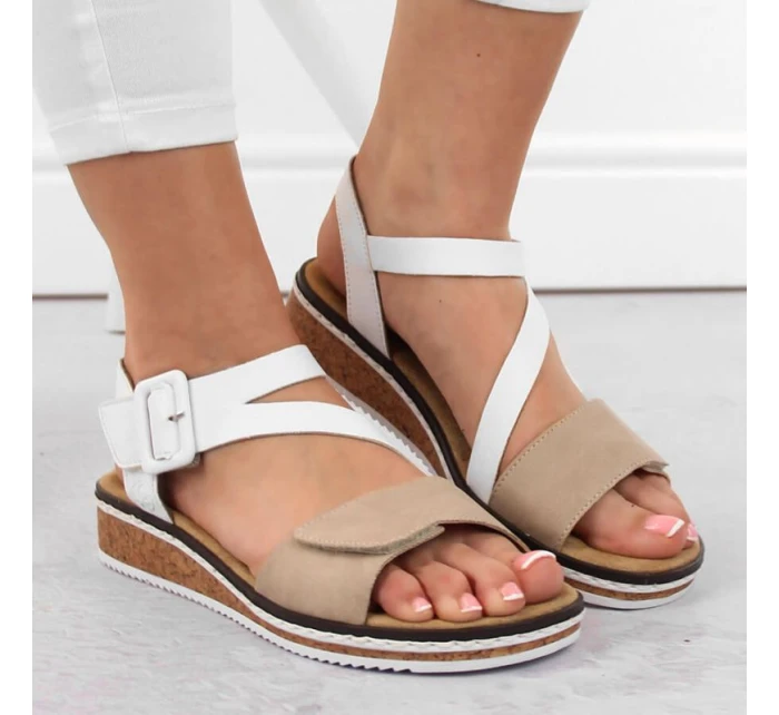 Pohodlné kombinované sandály Rieker W RKR678